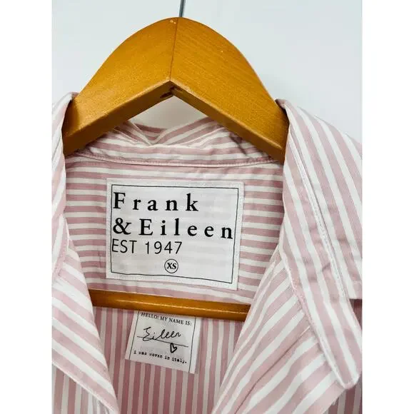 Frank & Eileen XS pink striped eileen button down - Picture 4 of 8